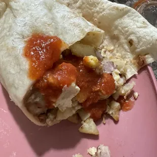 Greatness! Hot sauce making it better!!