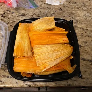 Red pork tamales