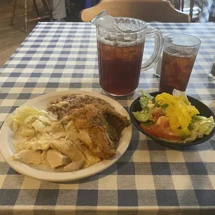 Meat Buffet served Cafeteria Style