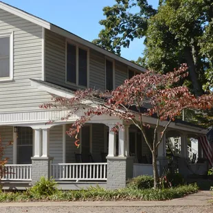 the front of the house