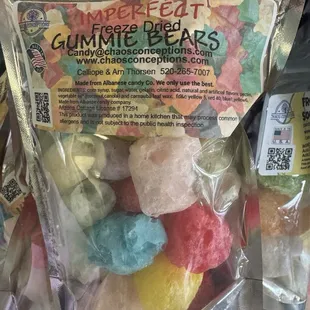 Freeze dry gummy bears