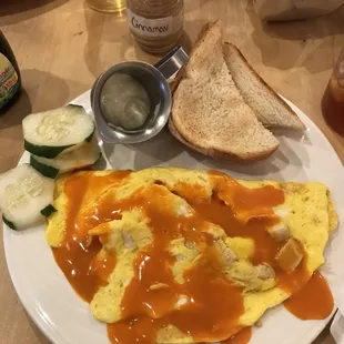 Buffalo Chicken Omelette