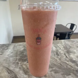 Freshly made smoothies.  Real fruit!  Delicious and creamy!