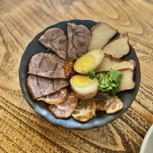 Braised Meats, Tofu &amp; Egg Combination ($10.99)