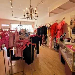 View from back of boutique