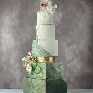 Modern wedding cake