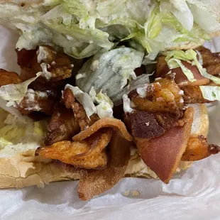 Shrimp Bruschette po boy