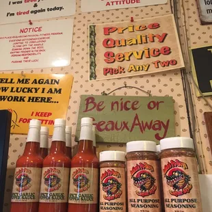 When your here, take home some of our seasoning!  Will make you happy!