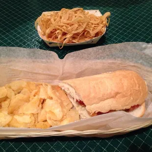 Shrimp En Brouchette Po Boy