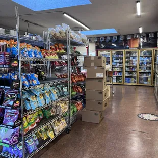 the inside of the store