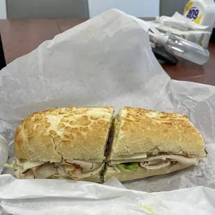 Turkey Sandwich on Dutch Crunch