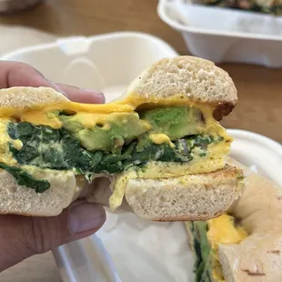 Breakfast Bagel Sandwiches