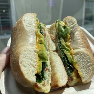 Honey Sausage Egg Sandwich