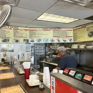 the interior of a restaurant