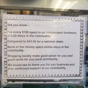 I 1000% agree #SupportLocal