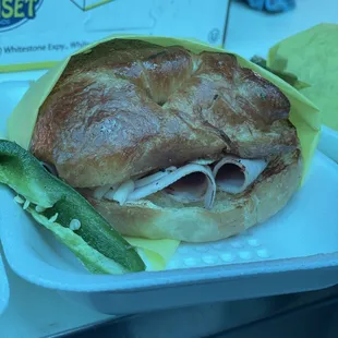 Ham/egg croissant- breakfast only