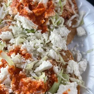 Tostadas de Tinga
