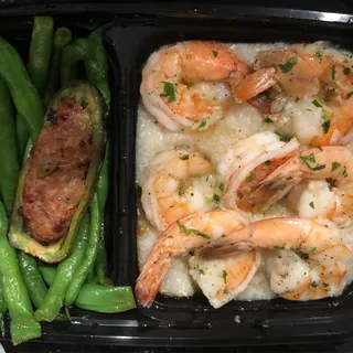 #7. Grits and Shrimp Plate