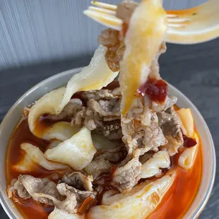 Thick noodles