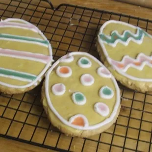 Coconut Almond Sugar Cookies with Key Lime Frosting