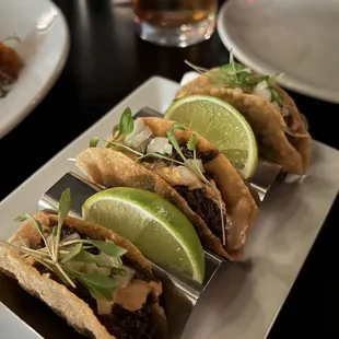 Crispy Korean Short Rib Tacos