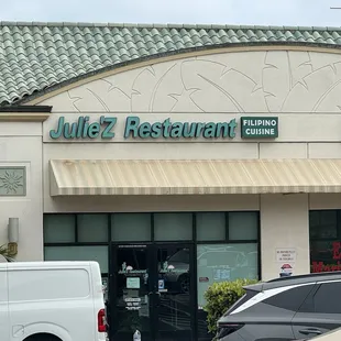 Outside entrance from parking lot