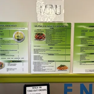 Prices are listed outside