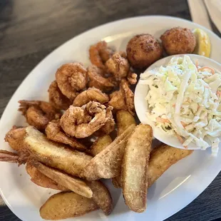Fried shrimp platter