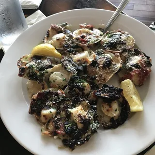 Bay Scallops on the Half Shell