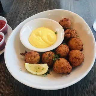 Abaco Conch Fritters with Lemon Aioli