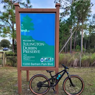 Trailhead sign and address...