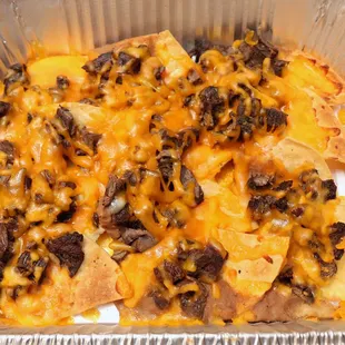 Steak nachos