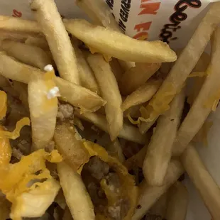 The fries were stale and hard.