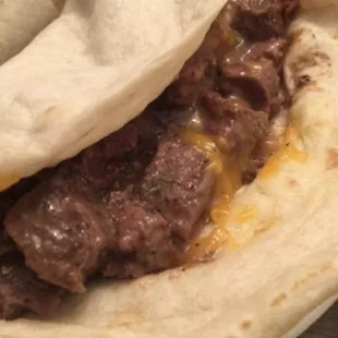 Carne Guisada w/ Cheese Taco