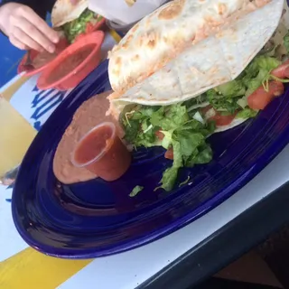 Chicken Fajita Taco Plate