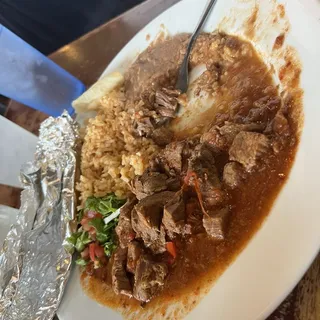 Carne Guisada Plate