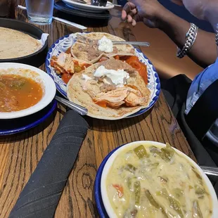 I almost got threw up in my mouth, that&apos;s queso on the right.