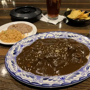 Chicken Mole' plate