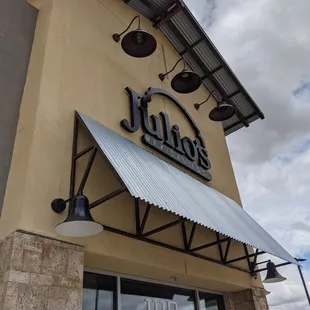 the front of the restaurant