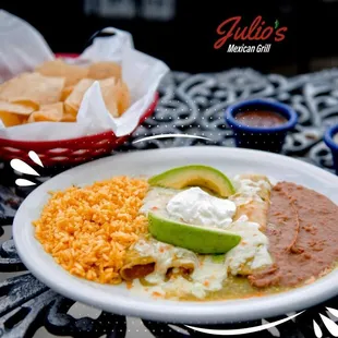 Enchiladas verdes