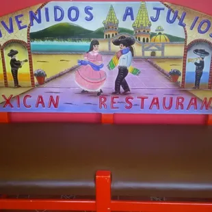 a mural of a mexican restaurant