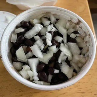 Black Beans with rice
