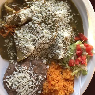 Enchilada plate