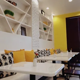 tables and chairs