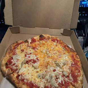 12&quot; cheese pizza with chicken