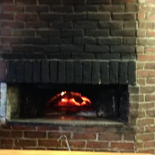 Wood fired oven.
