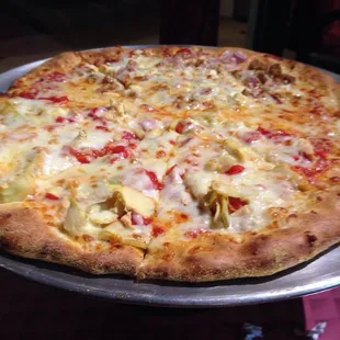 Pizza Napoli and Forte half half mix