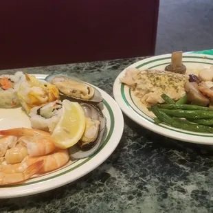 Sample of food selection.