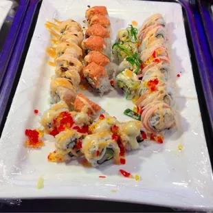 Their sushi looks as if various Muppets masturbated on it, but it tastes good!