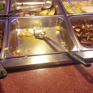 Empty buffet
